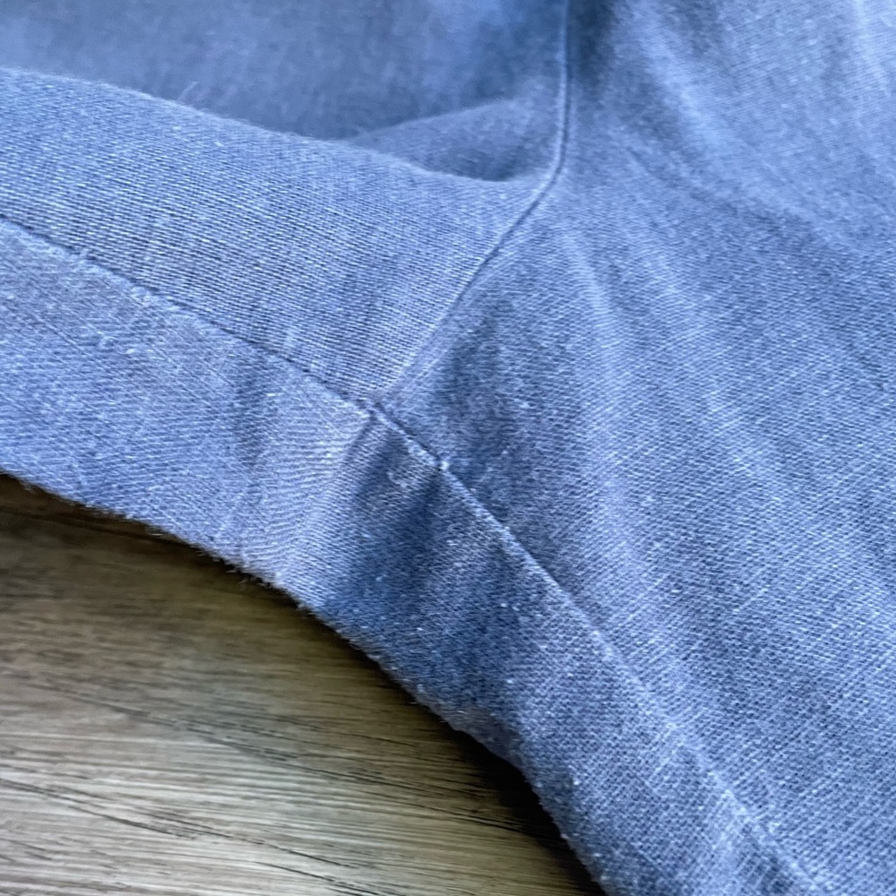 Free People Bluebell Belted Wide Leg Linen-Blend Pants W/Leg Pockets Blue SZ M - Picture 9 of 16